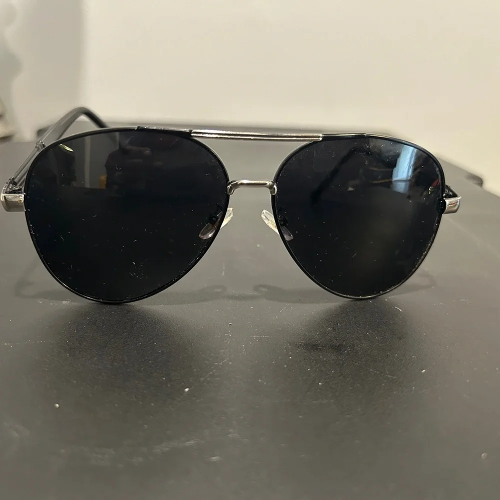 Popecc TR Classic Black Aviator Sunglasses
